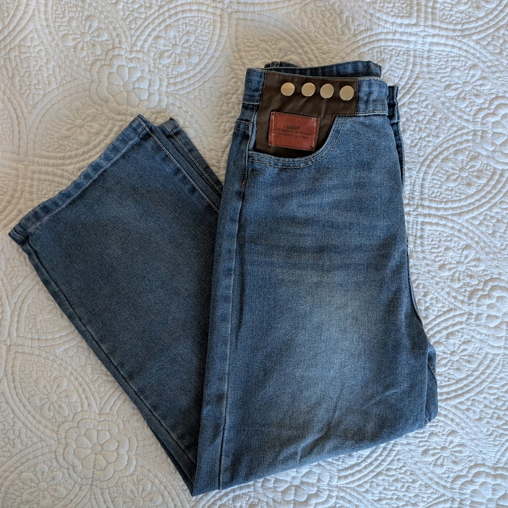 Unique Jeans Wide‎ Leg One-of-a-Kind Hand Embellished